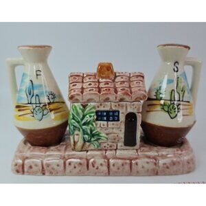 Vintage Hand Painted Shafford Japan Figurine Salt Pepper Shaker Mother Goose Set